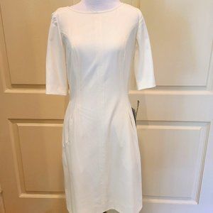 Tahari Cream Sheath Dress size 4 NWT